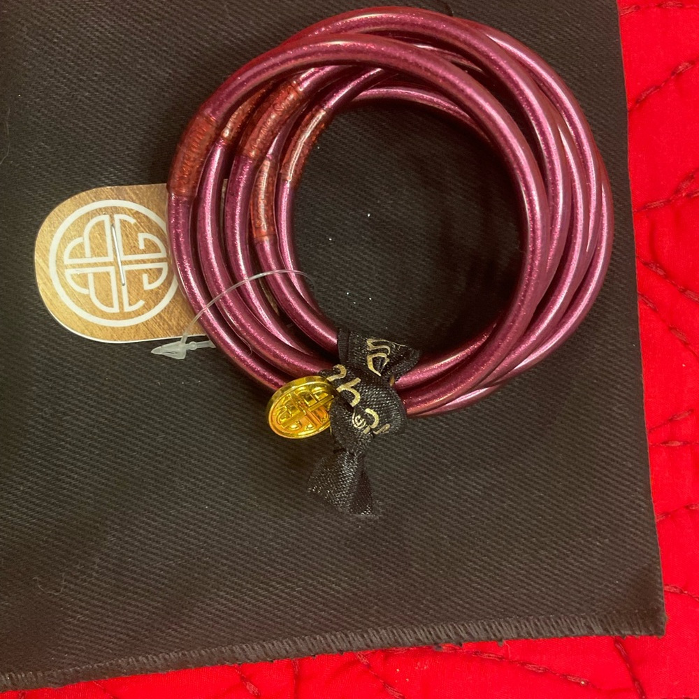 NWT six amethyst bracelets